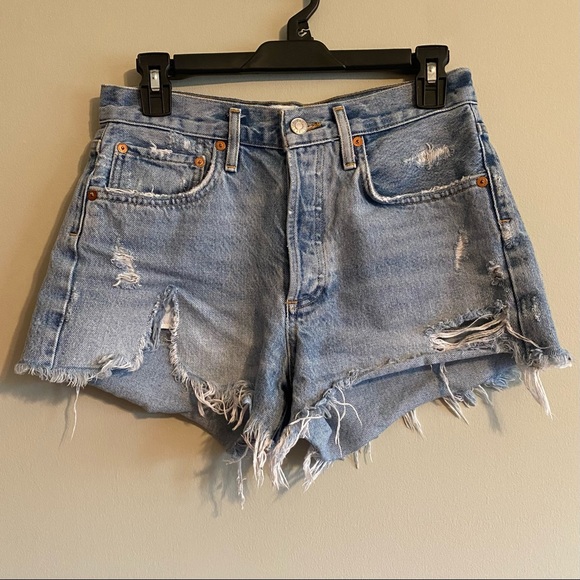 Agolde Parker Vintage Cut Off Shorts in Swapmeet - Picture 5 of 9